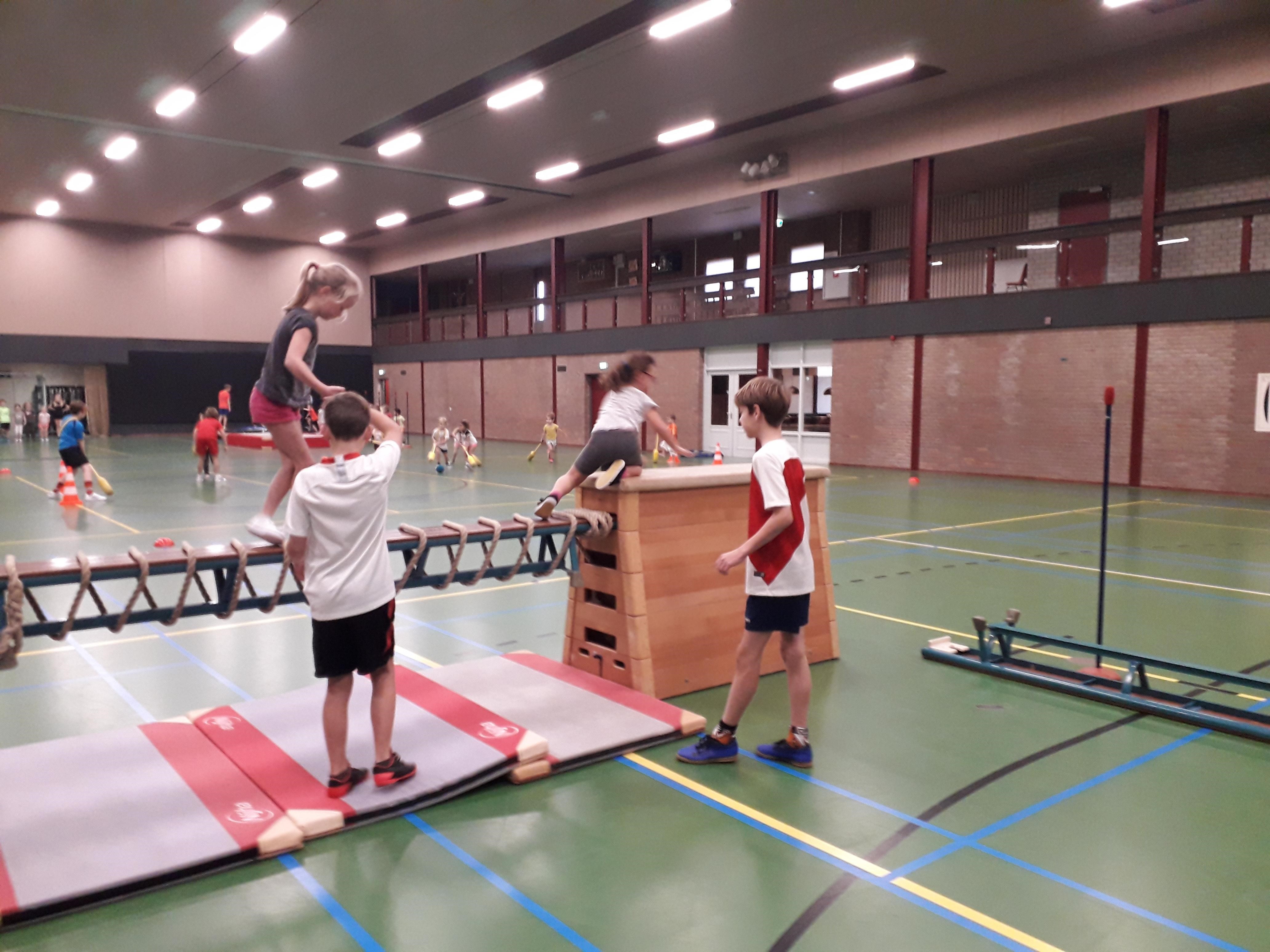 Fonkelnieuw Groep 8 neemt de gymles over | Sport aan de Maas UG-05